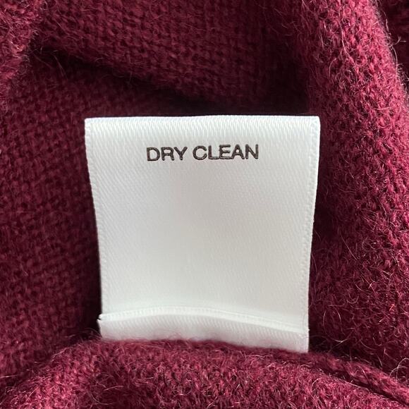 Daniel Cremieux V-Neck Sweater Men's Large Luxury Cashmere Burgundy NEW - Picture 13 of 15